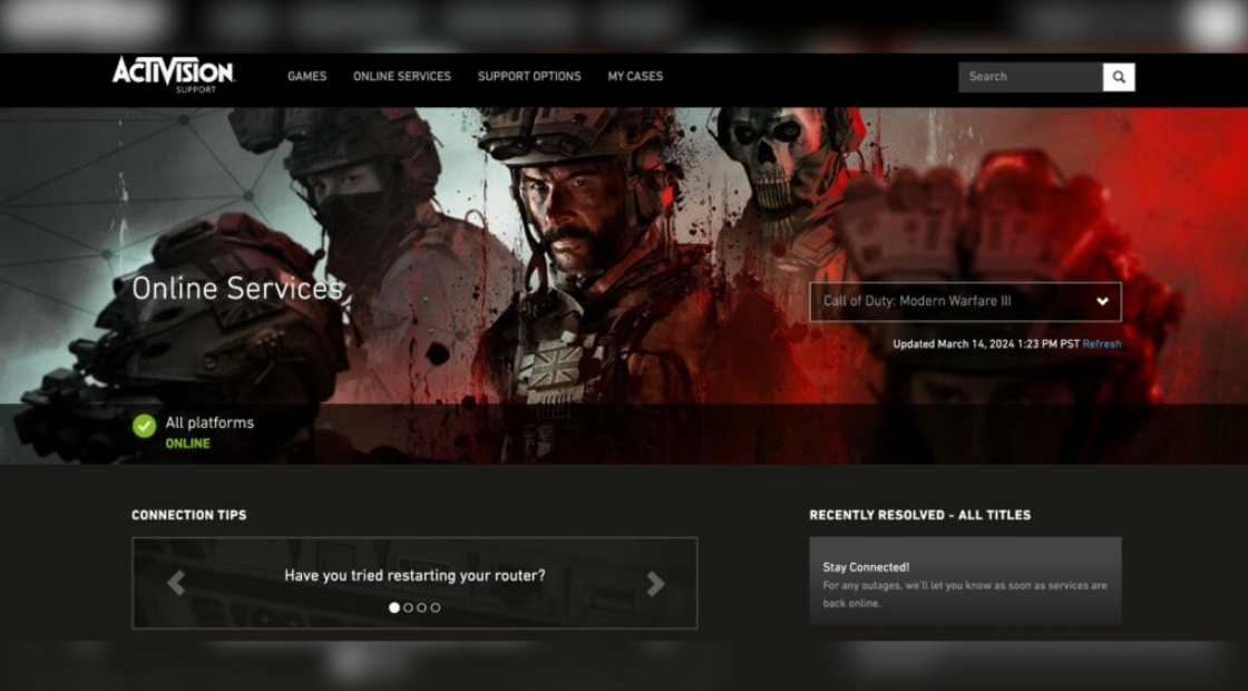 Как определить статус сервера в Modern Warfare 3 и Warzone на всех платформах — изображение 1