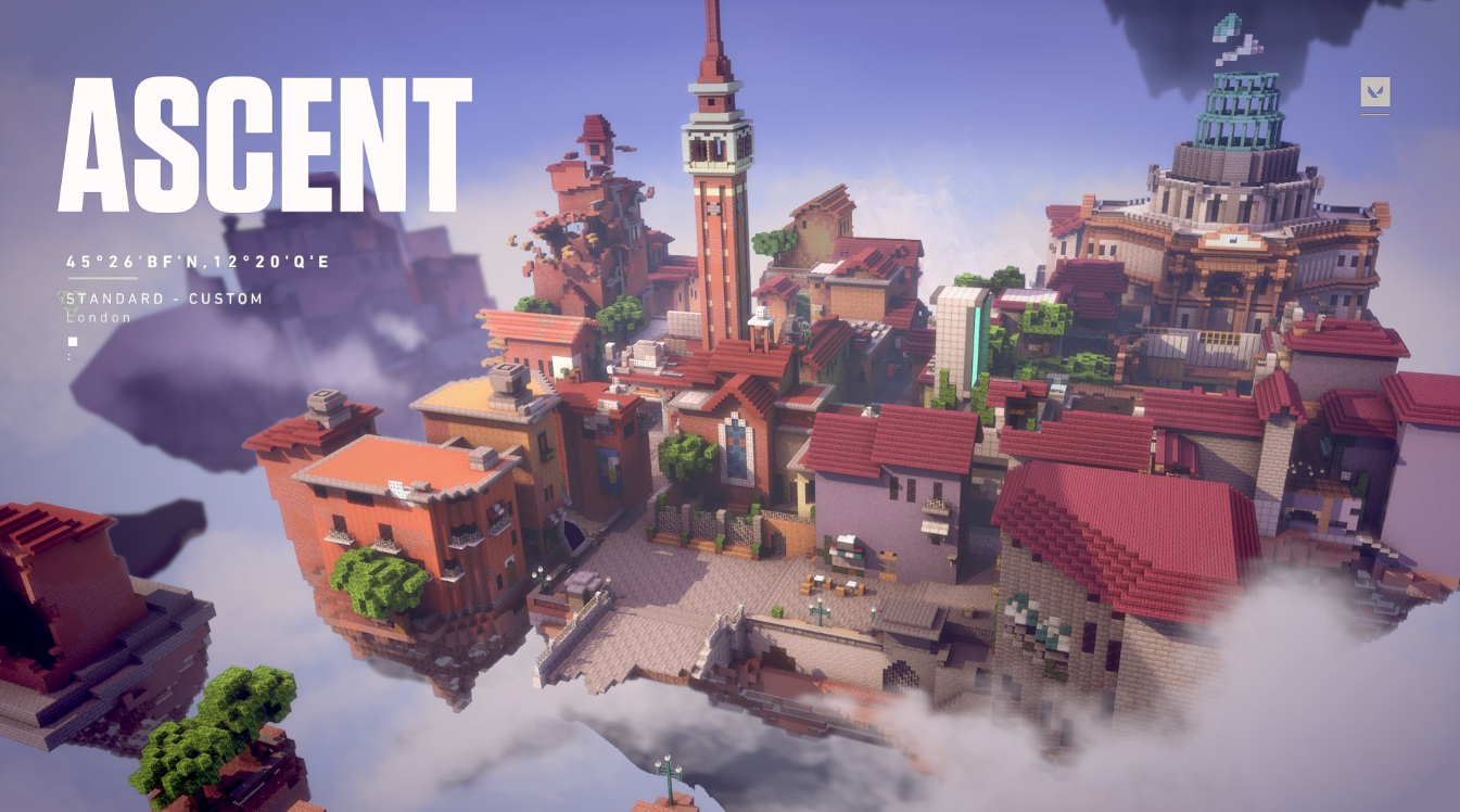 Виртуоз Майнкрафта Ommo точно переводит поле битвы Valorant’s Ascent в блочное царство