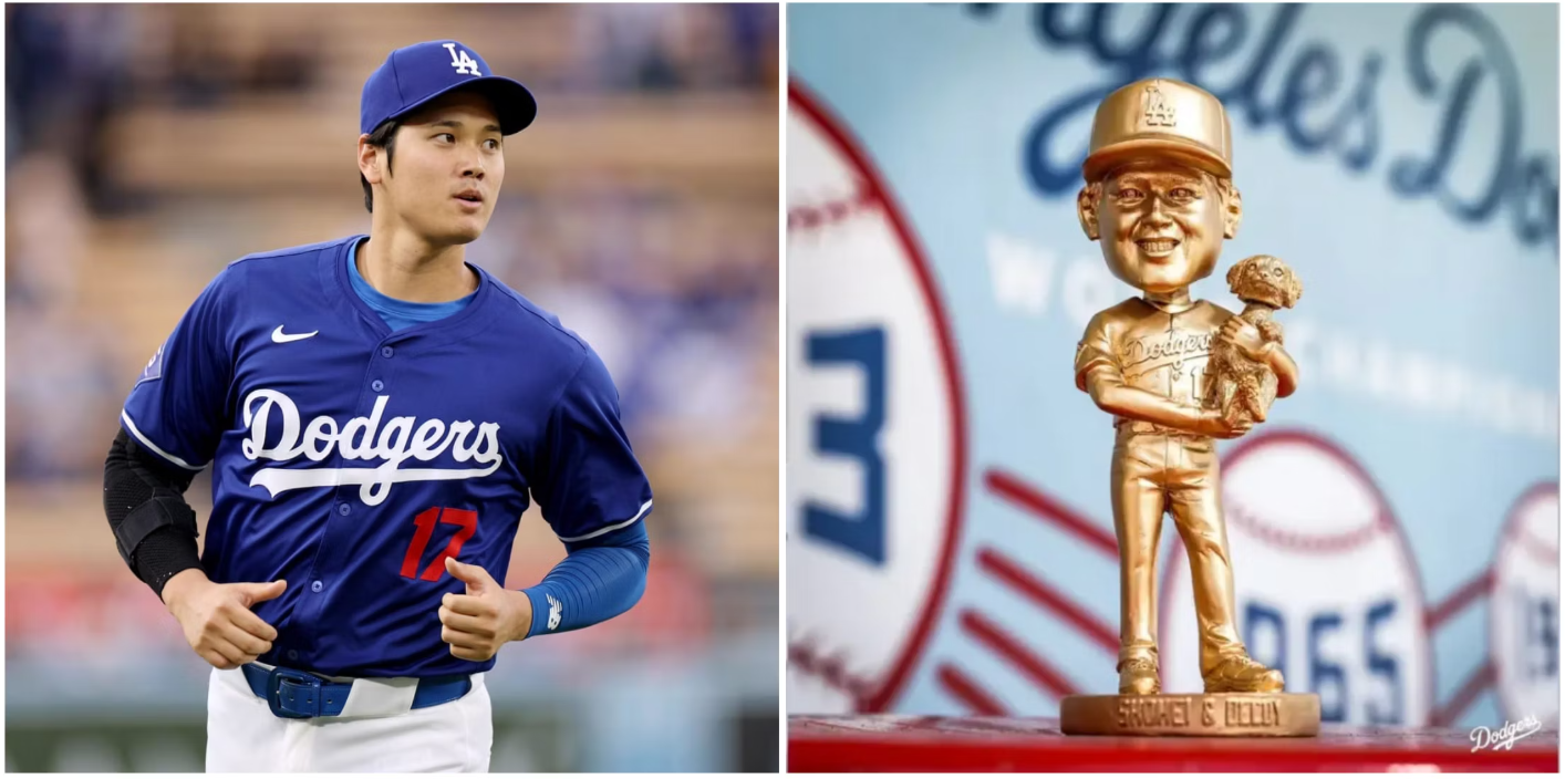 Shohei Ohtani золотая фигурка-ведро с головкой, вызывающая возмущение ценами