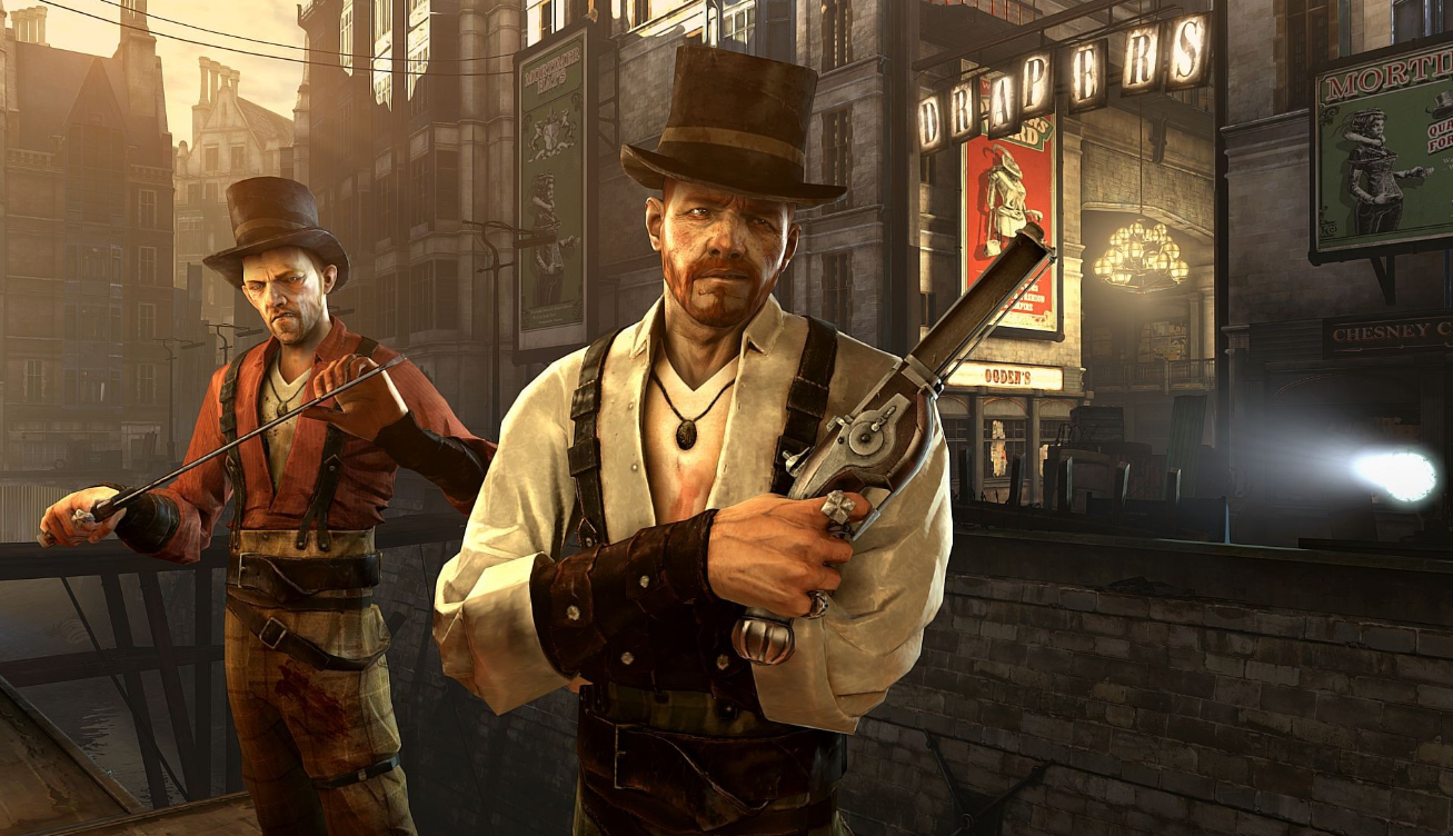 Dishonored люди с револьвером