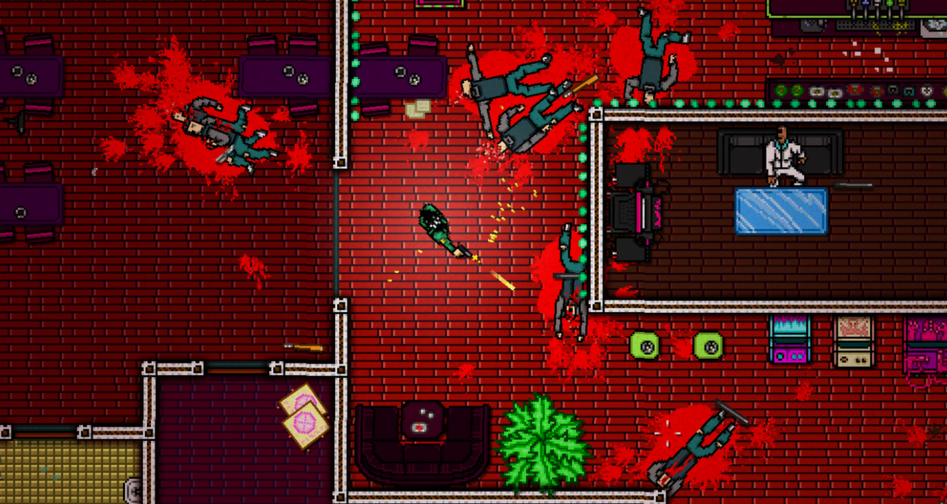 Hotline Miami 2 Wrong Number много крови и оружия