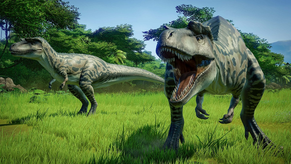 Jurassic World Evolution dinosaurs in nature