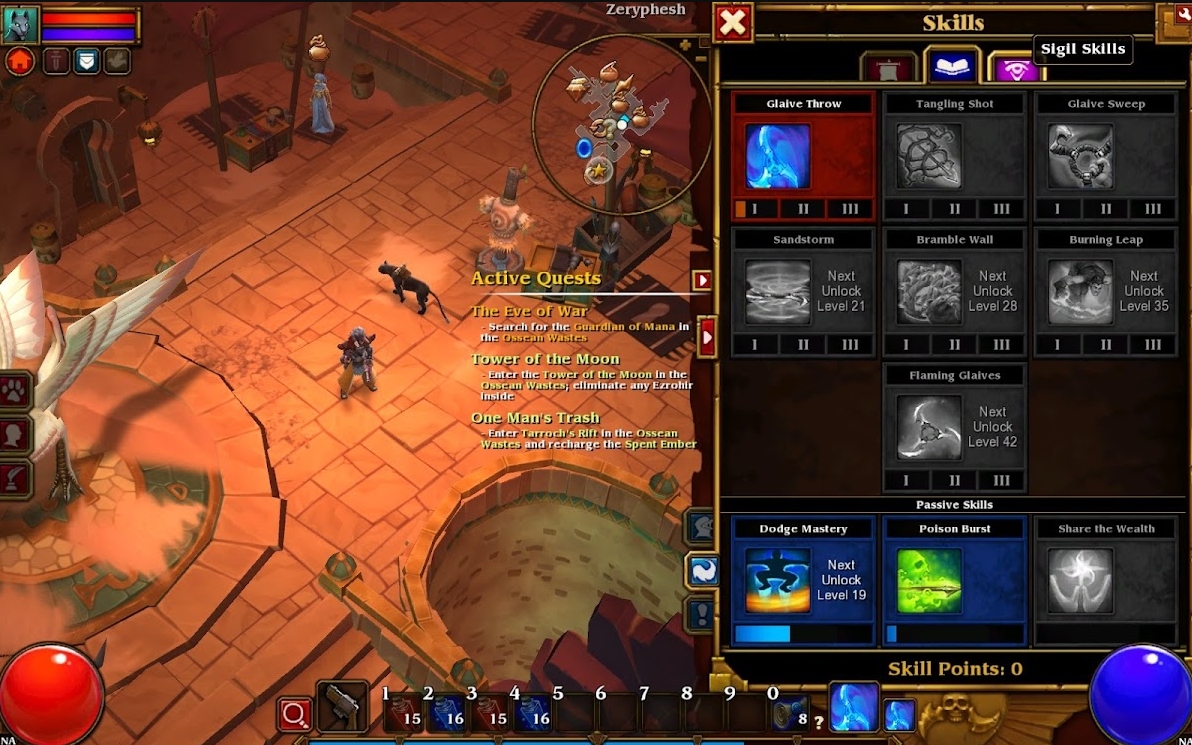 Classes and leveling in Torchlight II