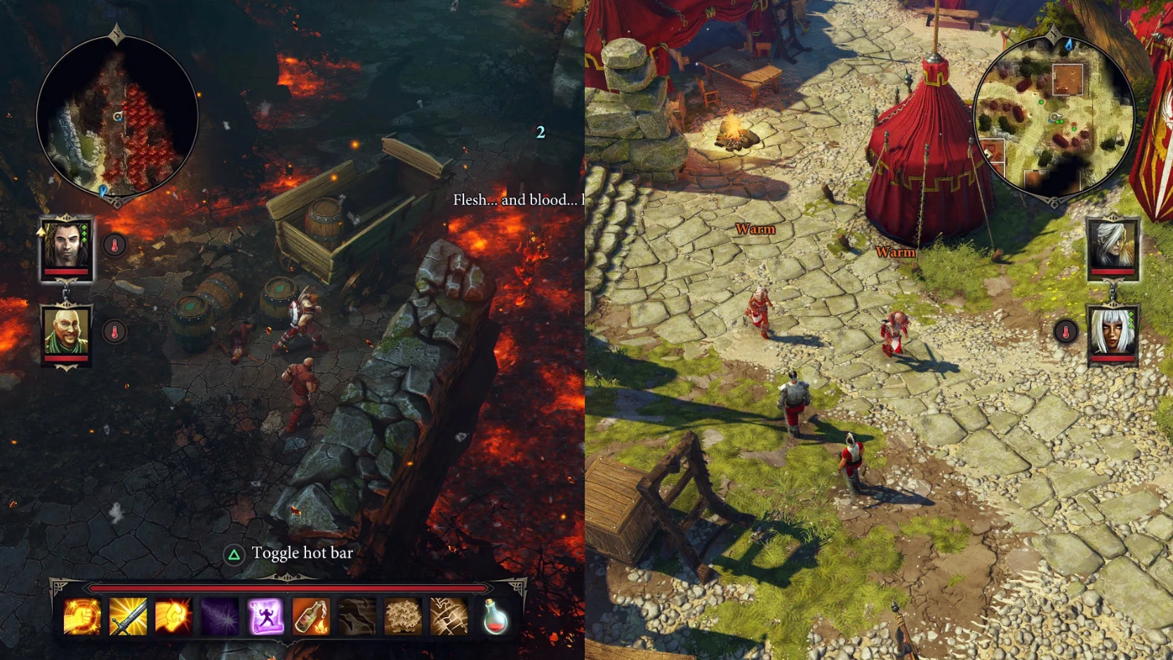 Dialogue system in a cooperative RPG