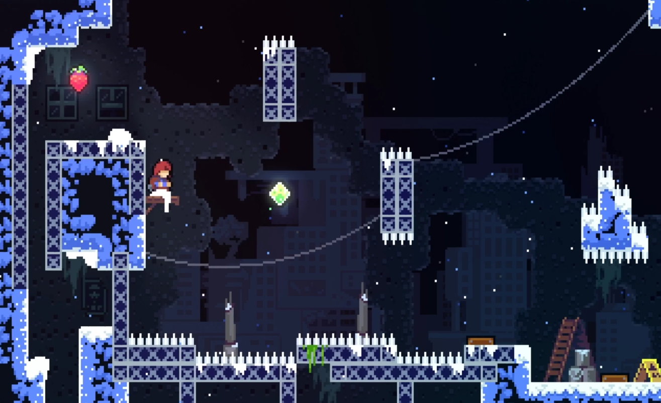 Gameplay and story in Celeste
