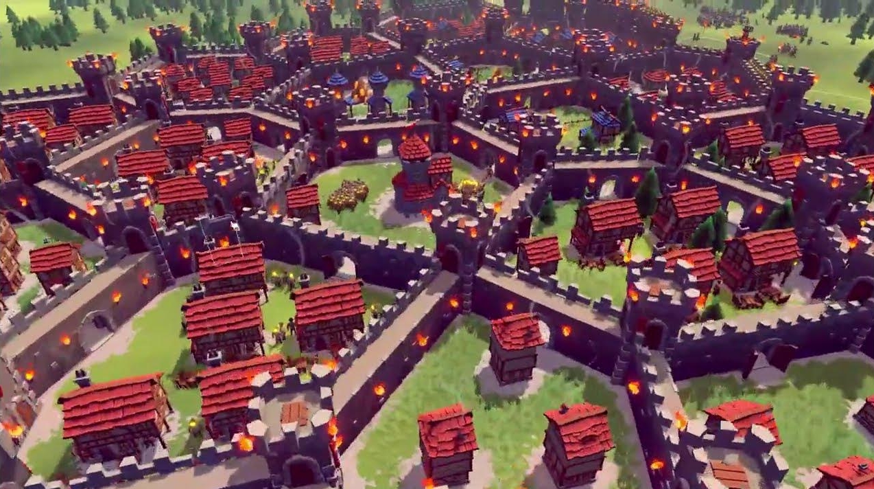 Becastled base construction