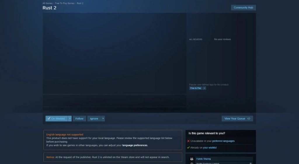 Rust 2 в Steam вызвал ажиотаж — но есть нюанс