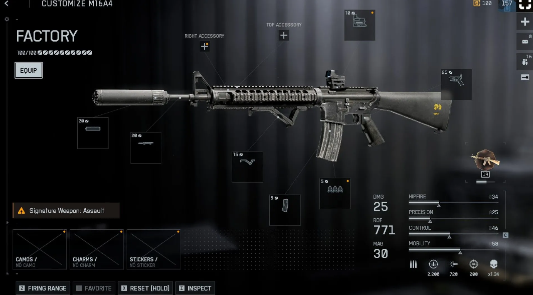 Сборка штурмовой винтовки M16A4