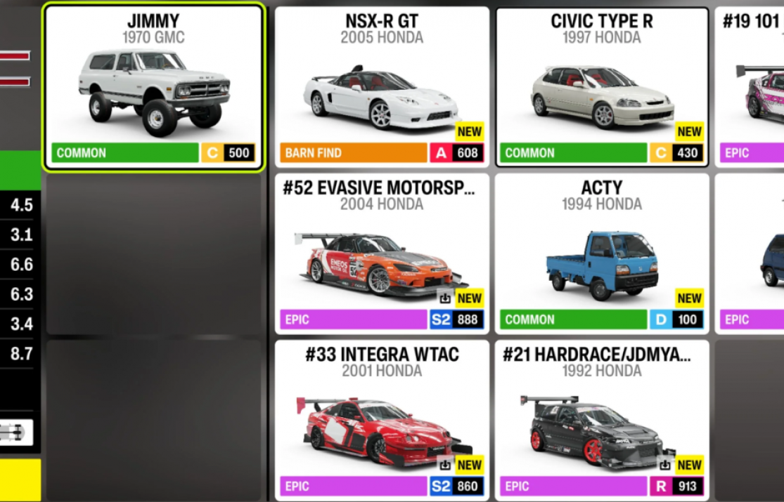 Какой стартовый автомобиль выбрать в Forza Horizon 6: полный гайд по Silvia, Celica и Jimmy