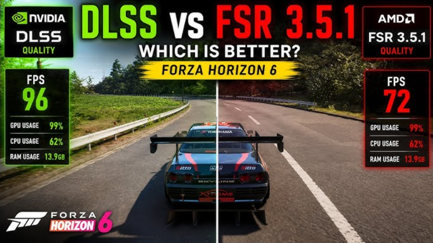 Сравнение DLSS fsr