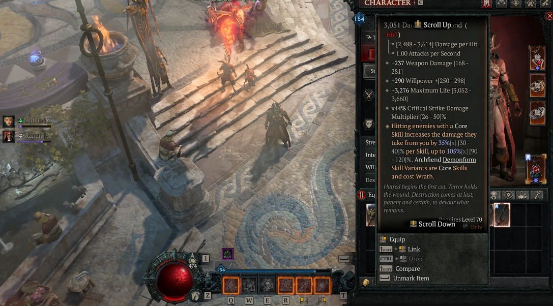 Анафема Праймов в Diablo 4: где найти уникальный меч для Чернокнижника и как скрафтить — изображение 4