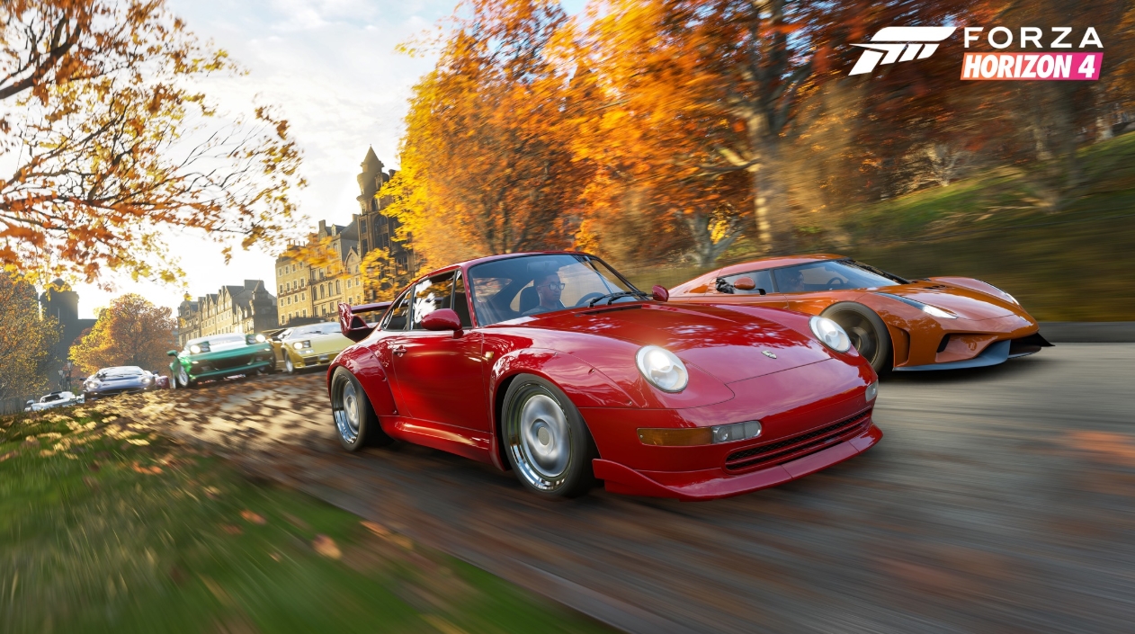 Игровой процесс осенних гонок в системе Forza Horizon 4 seasons system