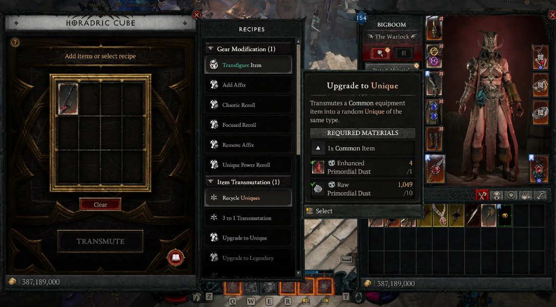 Анафема Праймов в Diablo 4: где найти уникальный меч для Чернокнижника и как скрафтить — изображение 3