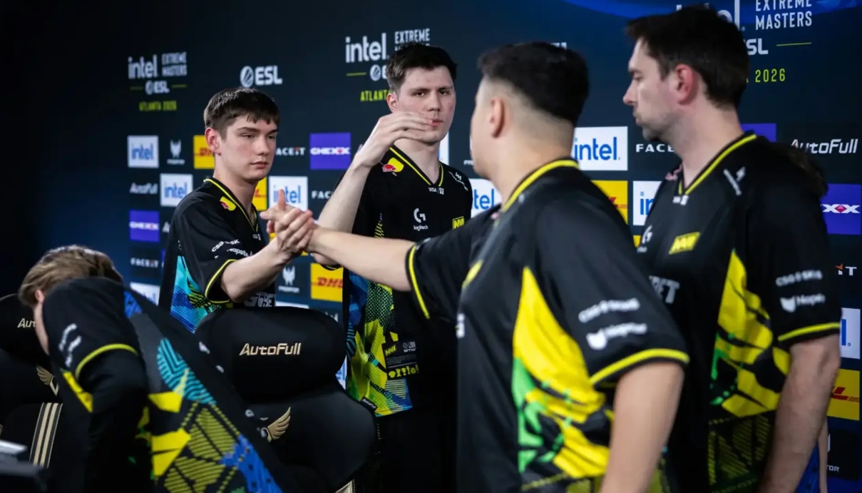 игроки NAVI перед полуфиналом IEM Atlanta 2026