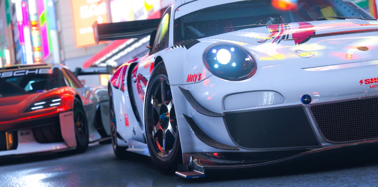 Porsche GT3 RS в ночном Токио в Forza Horizon 6 — игроки обсуждают AFK фарм кредитов через EventLab