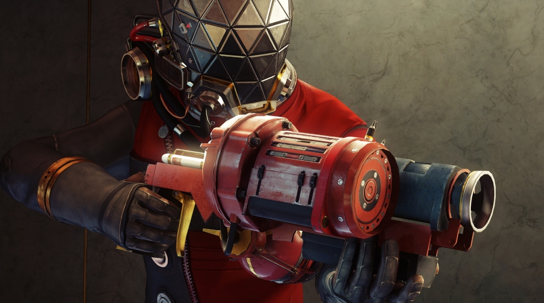 Морган Ю держит оружие GLOO cannon в Prey