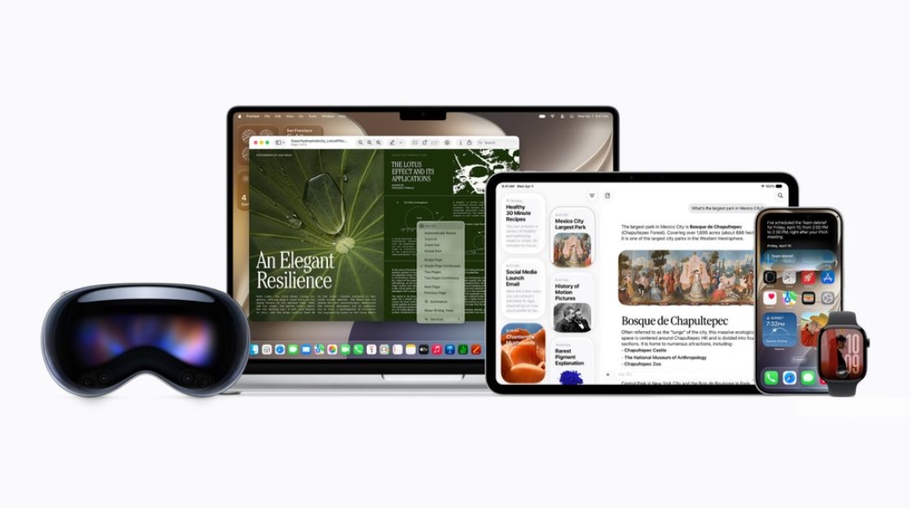 Устройства Apple с поддержкой нового Siri AI и функций искусственного интеллекта, представленные на презентации WWDC 2026