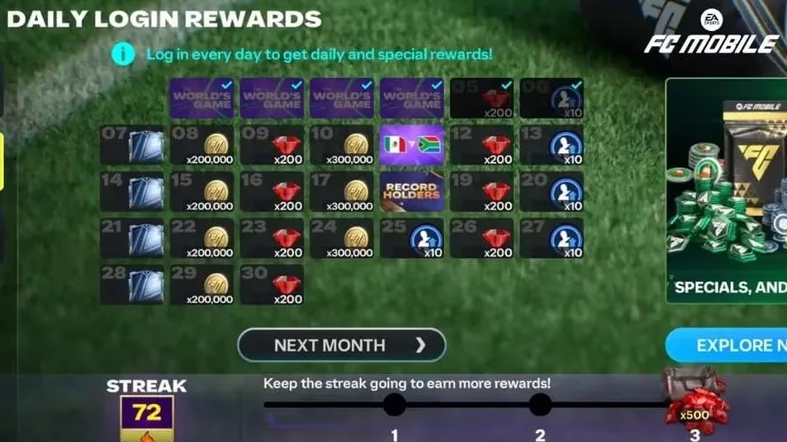 Мероприятие FC Mobile, посвященное рекордсменам