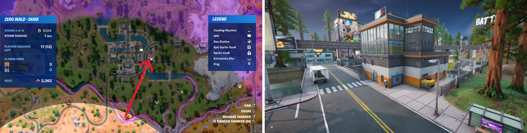 Как открыть комнату азартных игр в Fortnite — секретный тайник за 500 золотых в «Боевом лесу» — изображение 2