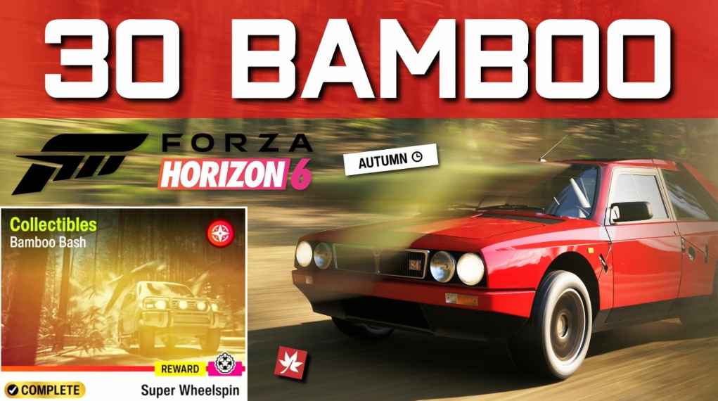 Точное место бамбука в Forza Horizon 6 для испытания Bamboo Bash — проходим за минуту — изображение 1
