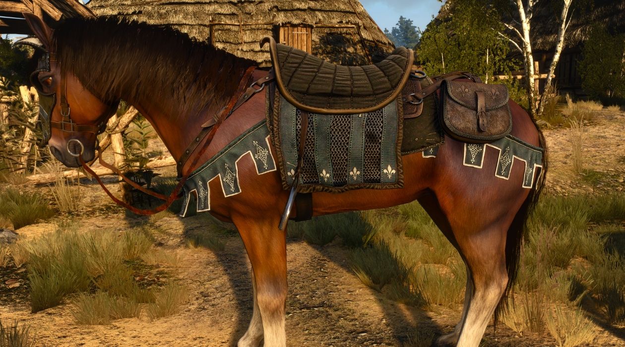 Обновлённая экипировка Плотвы в The Witcher 3 на фоне обсуждения нового мода для верховой езды