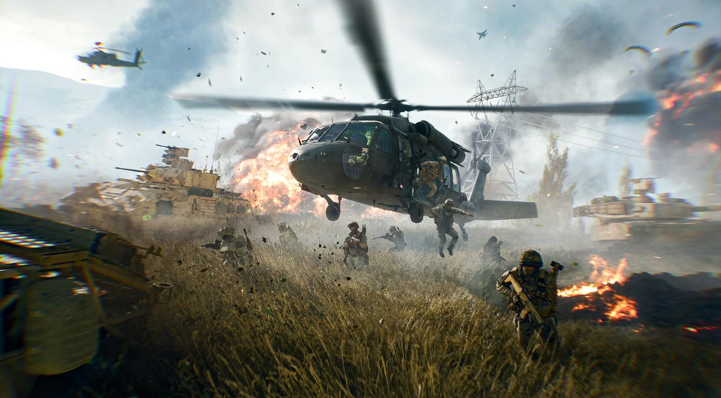 Battlefield 6 REDSEC — десант пехоты с вертолёта в разгар боя, новый сезон с обновлением проксимити-чата