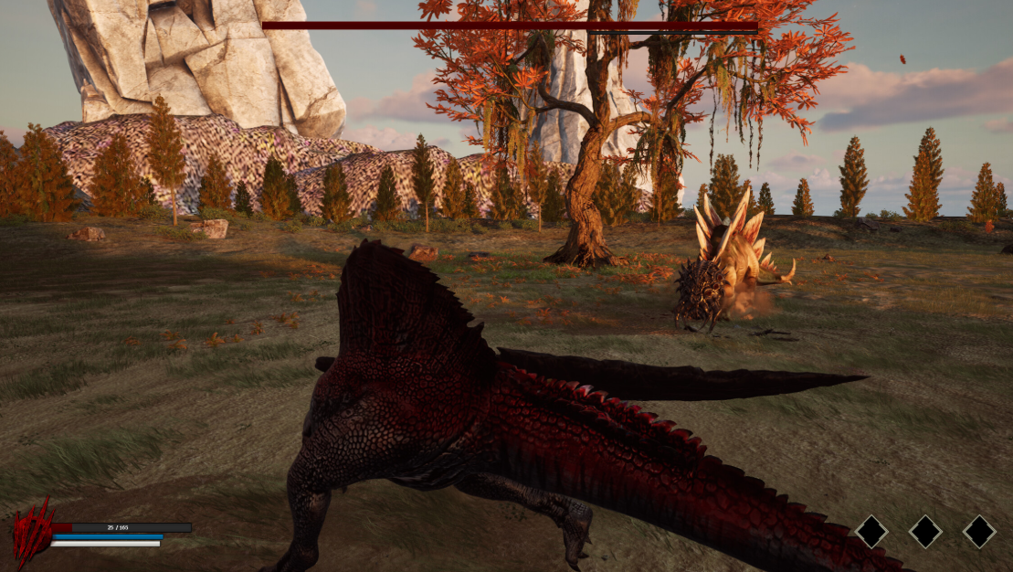 Игровой процесс Dinoblade с мечом
