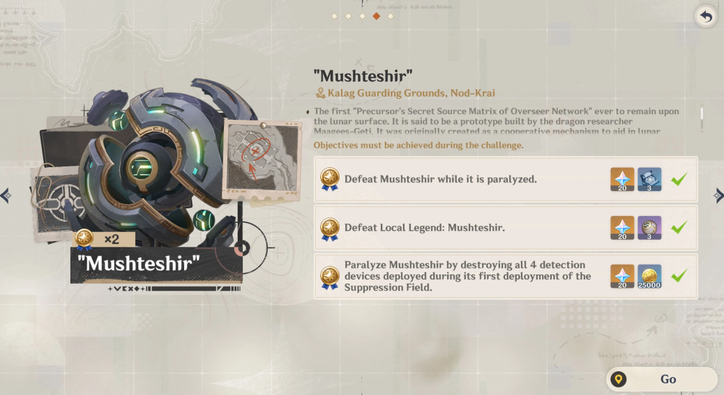Награды за достижения в Genshin Impact