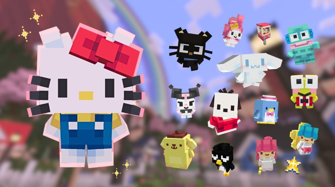 Дополнение Minecraft с мебелью Hello Kitty: все достижения и механика сбора — изображение 2