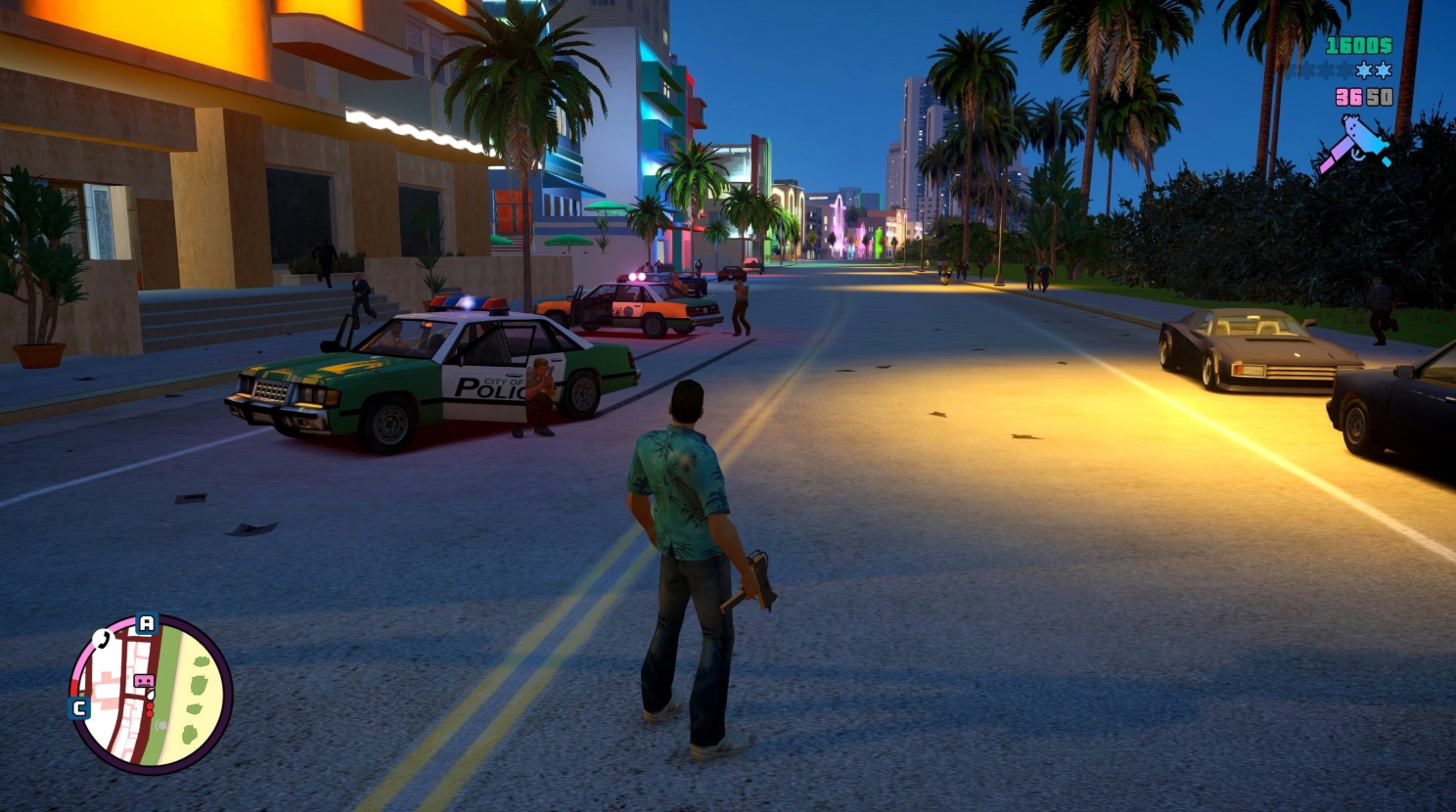Томми Версетти во время миссии в модификации GTA: Vice City New Legacy