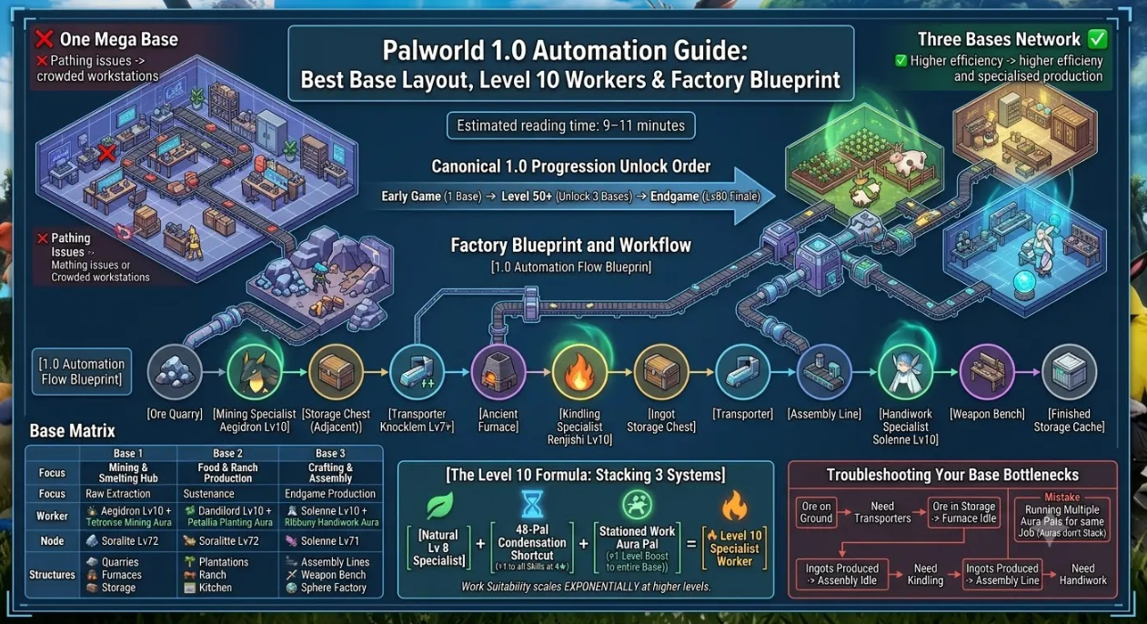 Работники Palworld 10-го уровня