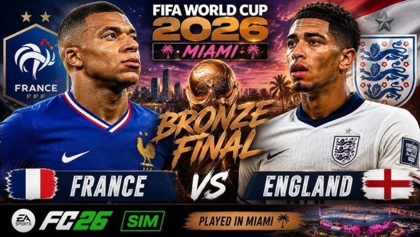 Симуляция бронзового финала ЧМ-2026 в EA Sports FC 26: Франция — Англия 3:2 — изображение 1