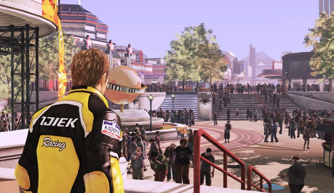 Чак Грин исследует переполненный Fortune City в Dead Rising 2