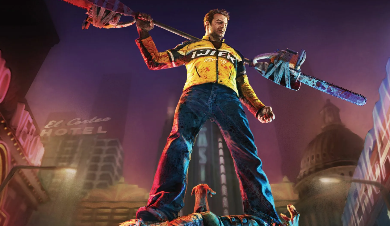 Чак Грин с самодельным оружием в Dead Rising 2