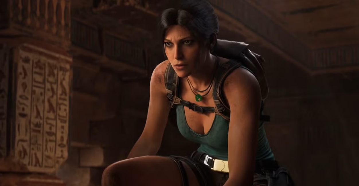 Лара Крофт внутри древней гробницы в Tomb Raider: Legacy of Atlantis