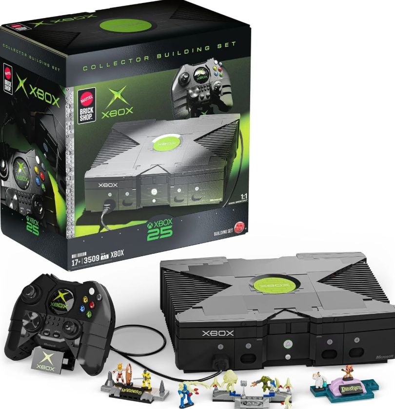 Конструктор Mattel Brick Shop Xbox на 3509 деталей с контроллером Duke и игровыми фигурками