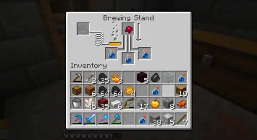 Иглу с зельеваркой Minecraft