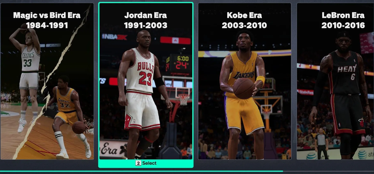 Классические эпохи режима MyCareer в NBA 2K27